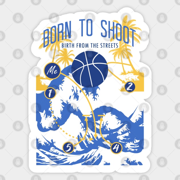 Basketball Born to shoot playbook 11 Sticker by HCreatives